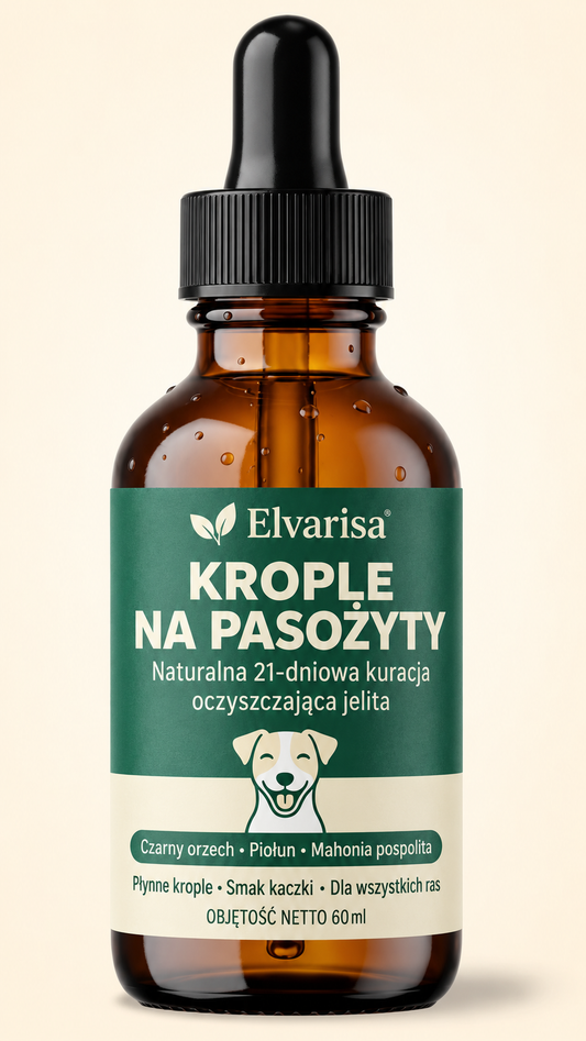 Elvarisa — butelka kropli dla psa 60 ml